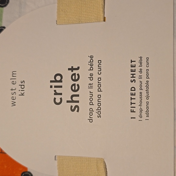 West Elm Kids Organic Carpool Critters Crib Fitted Sheet, Retail Price $45.00US - Picture 5 of 13